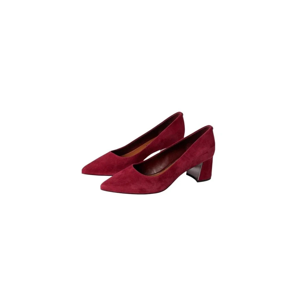 Donald Pliner Suzette Suede Block-Heel Pumps Size 5.5